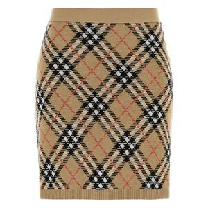 Burberry London England Women Check Knit Mini Skirt
